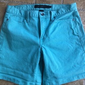 Calvin Klein Teal Hight Waisted Jean Shorts Size 4